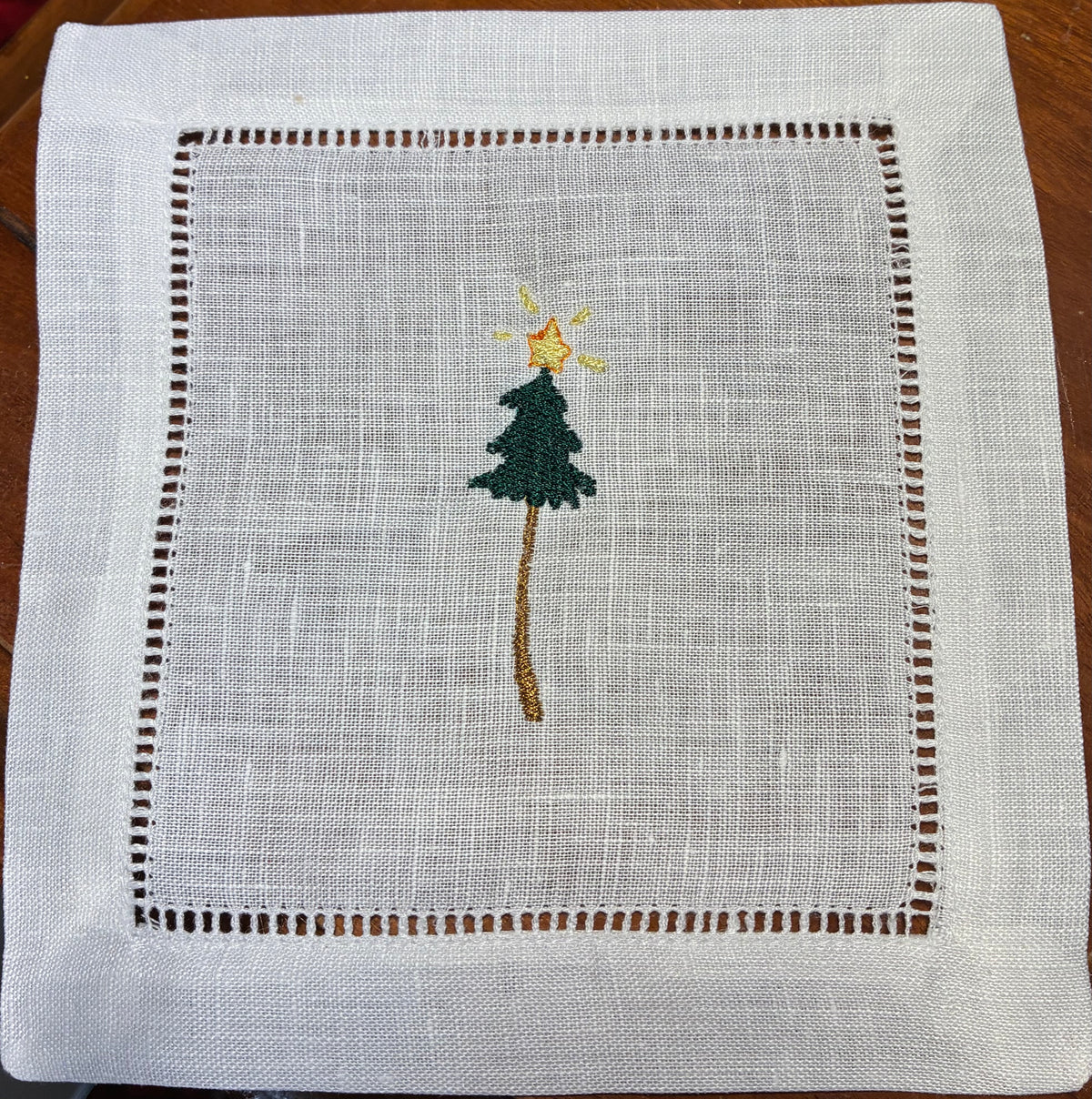 The Whimsical Christmas Tree Cocktail Napkins (Set of 4)
